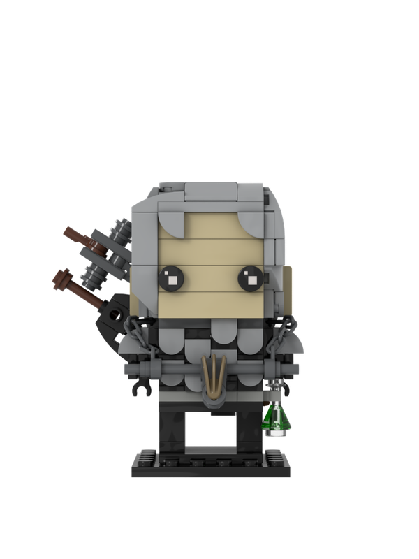 Lego Geralt of Rivia The Witcher Brickheadz Custom MOC