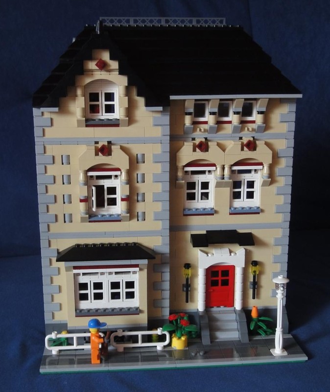 Lego Tan Modular Townhouse - 4954 Reimagined