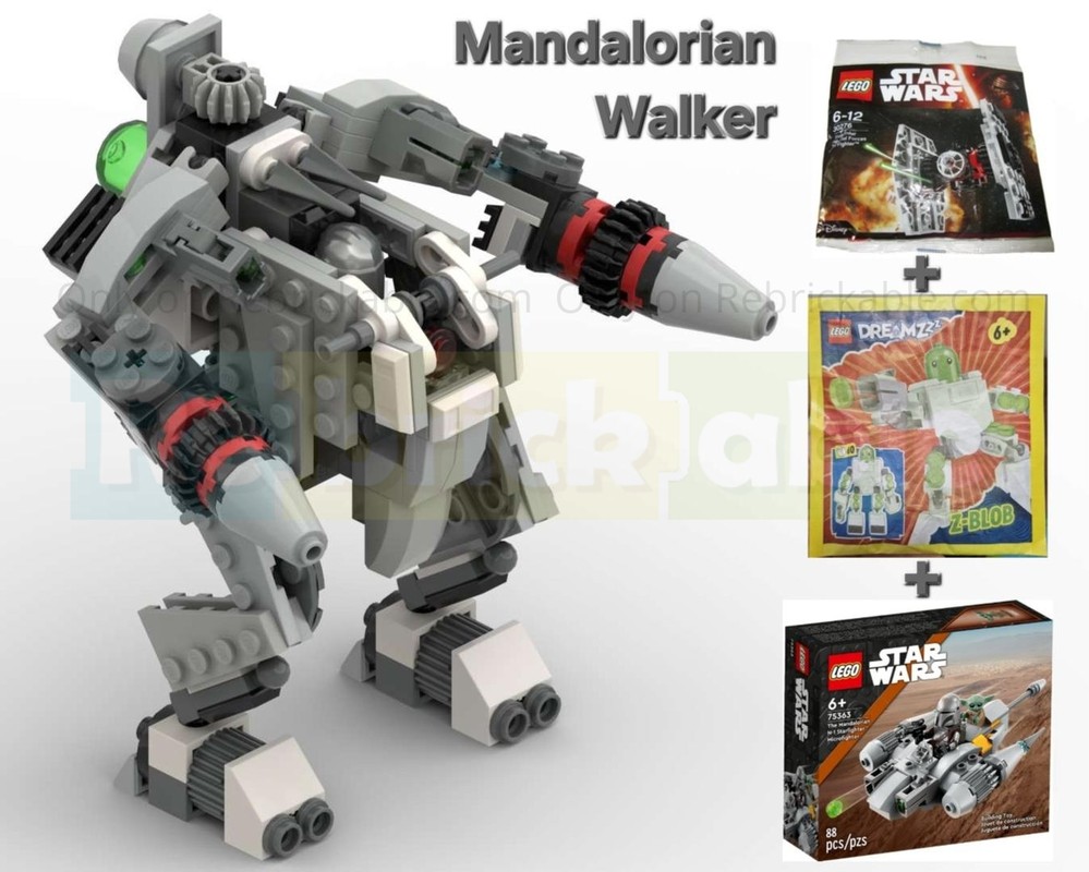 Lego Mandalorian Walker Mech (30276+75363+552403 alternate build)