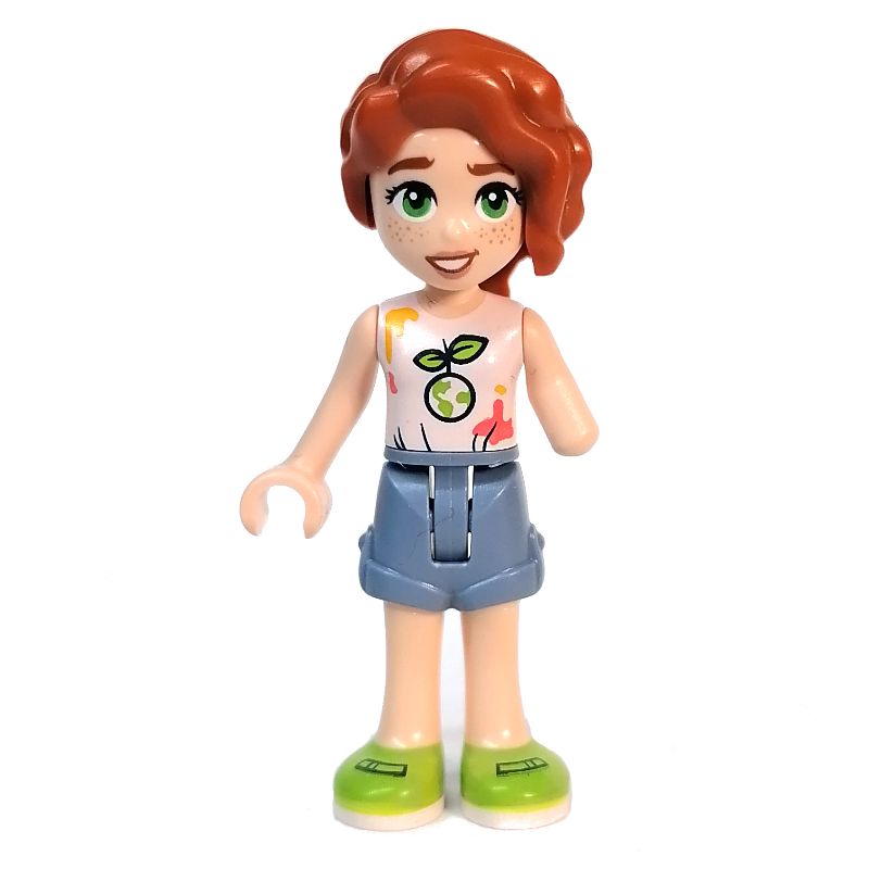Lego Autumn - White Top, Sand Blue Shorts