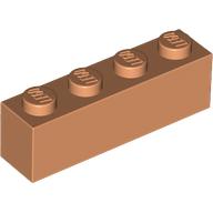 Lego Brick 1 x 4 / Nougat