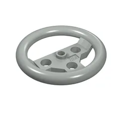 Technic Steering Wheel Large / Light Gray