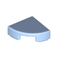 Tile Round 1 x 1 Quarter / Bright Light Blue