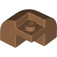 Brick Round, Curved 2 x 2 x 1 1/3, Corner / Medium Nougat