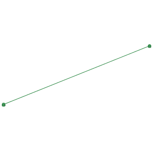 Lego String with End Studs 41L Overall / Green