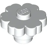 Plant, Flower 2 x 2 - Round [Solid Stud] / White