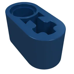 Technic Beam 1 x 2 Thick with Pin Hole and Axle Hole / Dark Blue