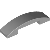 Brick Curved 4 x 1 Double, No Studs / Light Bluish Gray