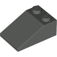 Lego Brick Sloped 33° 3 x 2 / Dark Gray