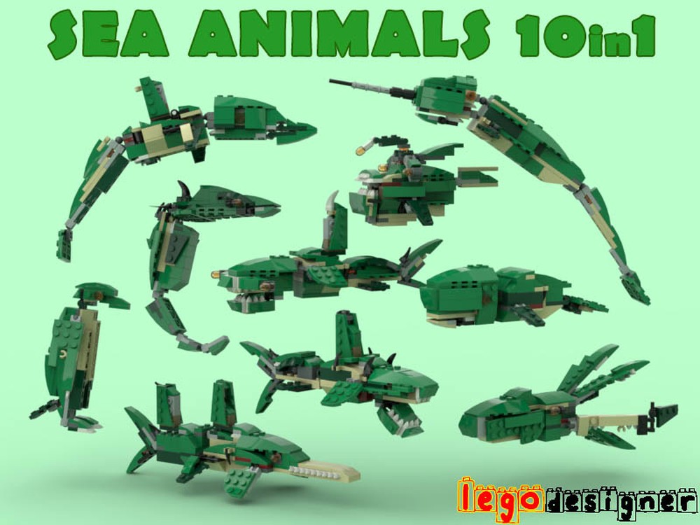 Lego 31058 Sea Animals Package 10in1