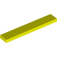Tile 1 x 6 with Groove / Vibrant Yellow