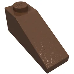 Brick Sloped 33° 3 x 1 / Brown