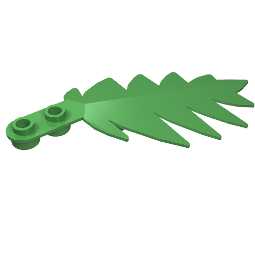Lego Plant, Palm Leaf Large 10 x 5 / Bright Green