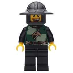 Knight, Dark Green, Wide Brim Helmet