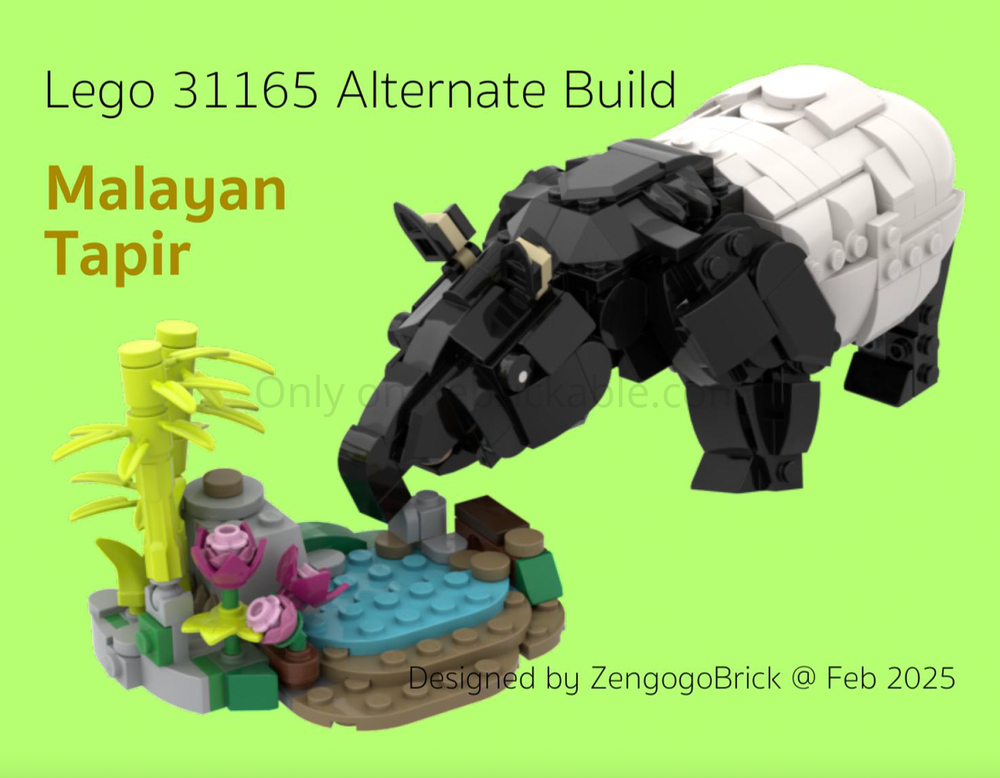 Lego 31165 Malayan Tapir