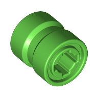 Lego Wheel 8 x 9 with Hole Notched for Wheels Holder Pin, Re-inforced Back / Bright Green