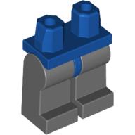 Lego Hips and Dark Bluish Gray Legs / Royal Blue