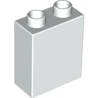 Duplo Brick 1 x 2 x 2 with 'LEGOLAND DISCOVERY CENTER' Print / White