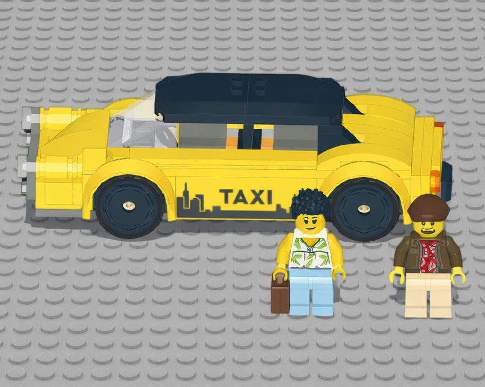 Lego 60487 moc of old taxi from 1950