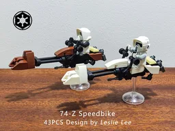 74-Z Speedbike Minifig Scale