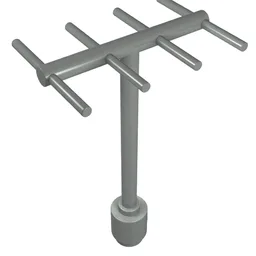 Antenna with Side Spokes / Light Gray