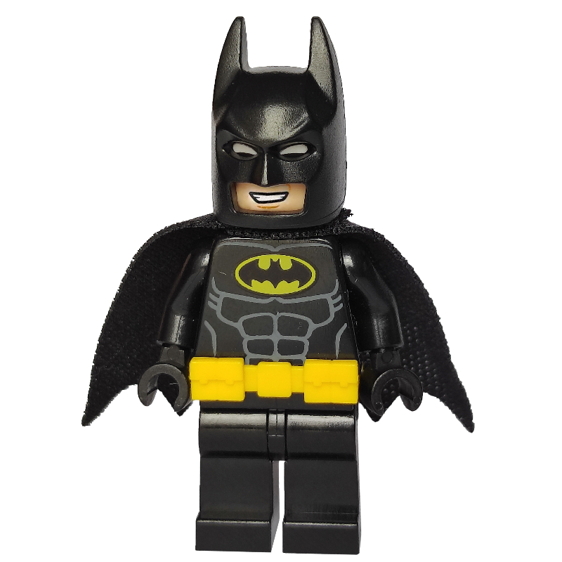 Lego Batman, Black Suit, Black Cape and Cowl, Utility Belt (3626cpr2287 Head)