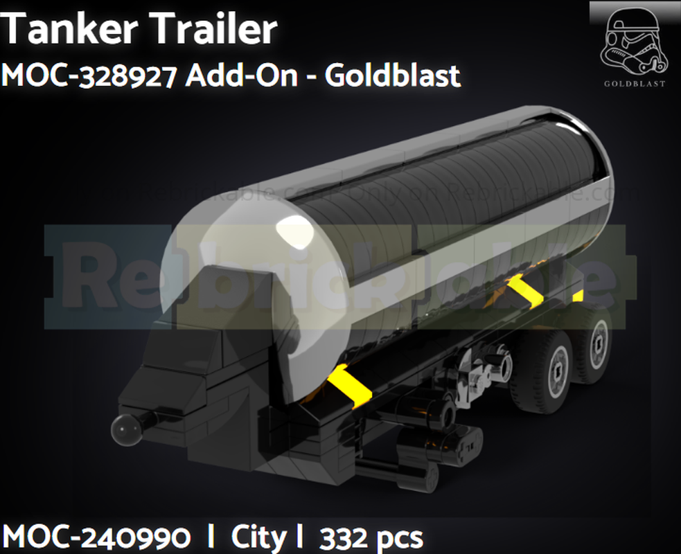 Lego Tanker Trailer - MOC-238927 Add-On