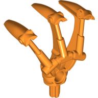 Lego Large Figure Weapon, Claw, Triple, with Axle / Orange