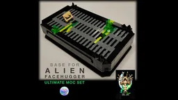 Grid Base for Alien Facehugger Ultimate MOC Set