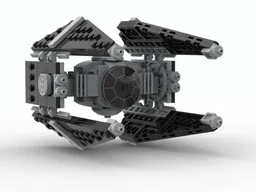 LEGO SW Imperial TIE interceptor MOC. Microfighter scale.