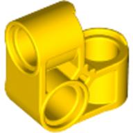 Lego Technic Pin Connector Perpendicular 2 x 2 Bent / Yellow