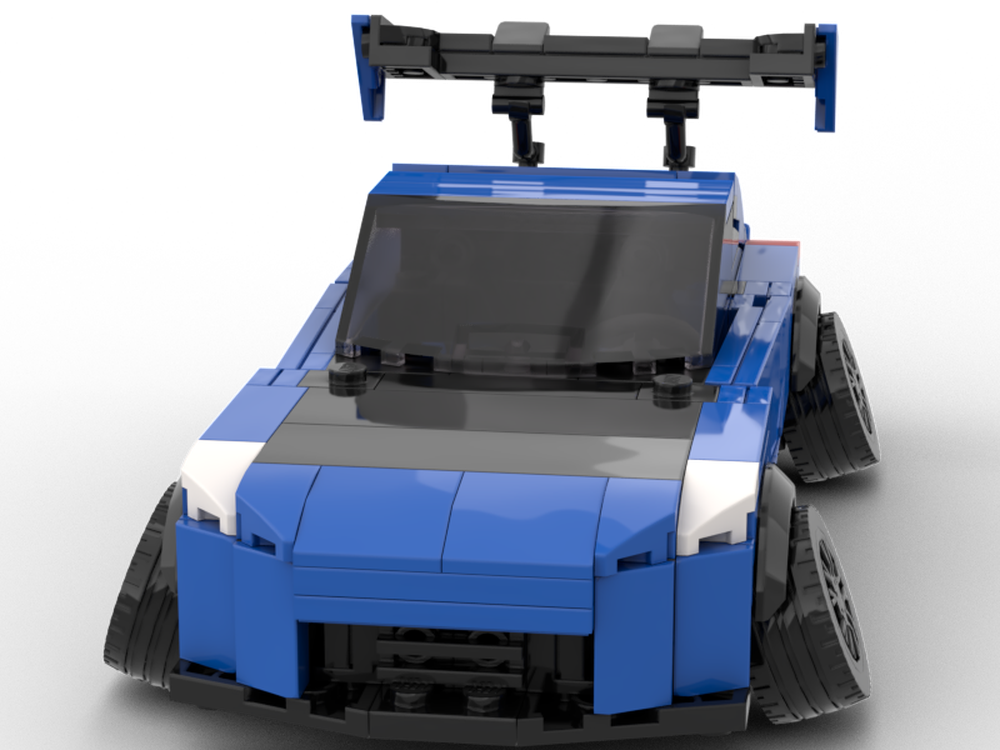 Lego Blue Nissan 350z Drift