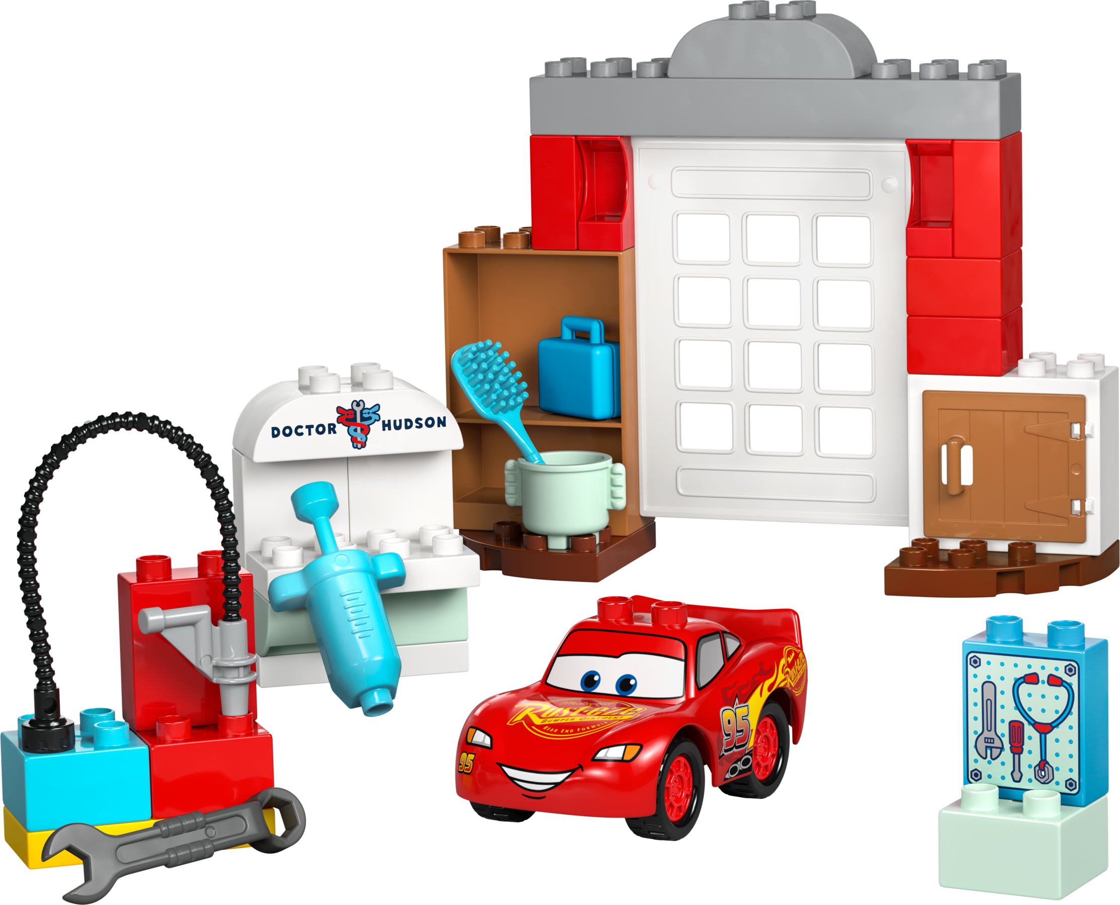 Lego McQueen's Visit to Doc's Garage