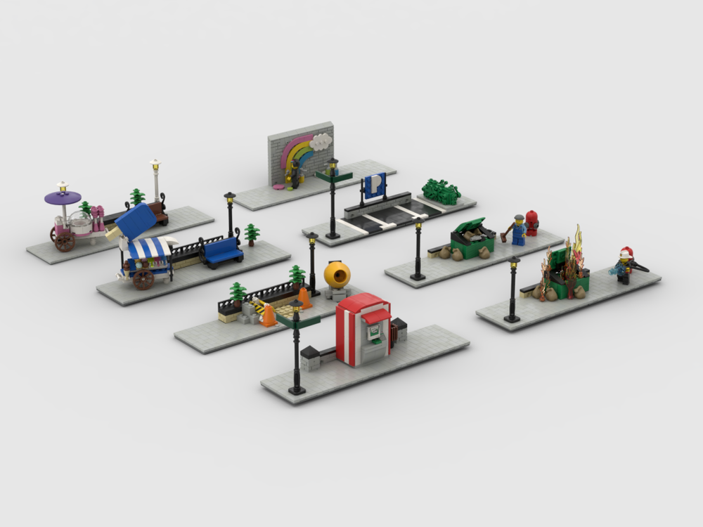 Lego Modular Corner Pack #3+#4 - Turn every modular model into a corner
