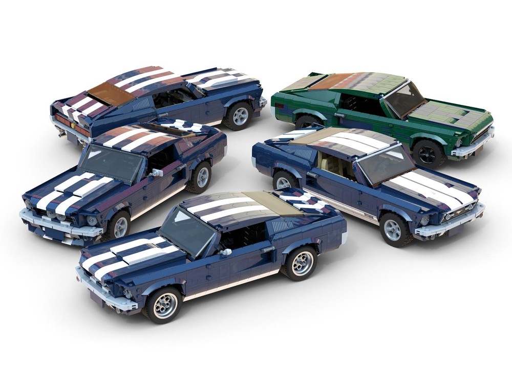 Lego Ford Mustang Shelby GT500 / CR / GT / Bullitt 1967-68 Multipack