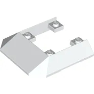 Brick Wedged, Sloped 45° 6 x 6 Double / 33° [Train Roof End] / White