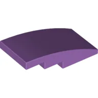 Brick Curved 4 x 2 No Studs / Medium Lavender