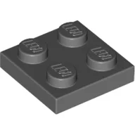Plate 2 x 2 / Dark Bluish Gray