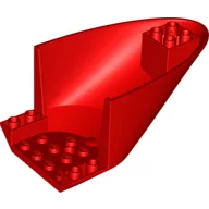 Aircraft Fuselage Curved Aft Section 6 x 10 Bottom / Red