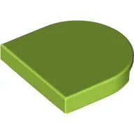 Tile Round 2 x 2 Half Circle / Lime