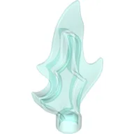 Duplo Wave (Fire, Water, Flame) 2 x 1 x 5 with Non-Marbled Tip / Trans-Light Blue