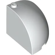 Brick Round Corner 4 x 4 x 3 Quarter Dome Top / White