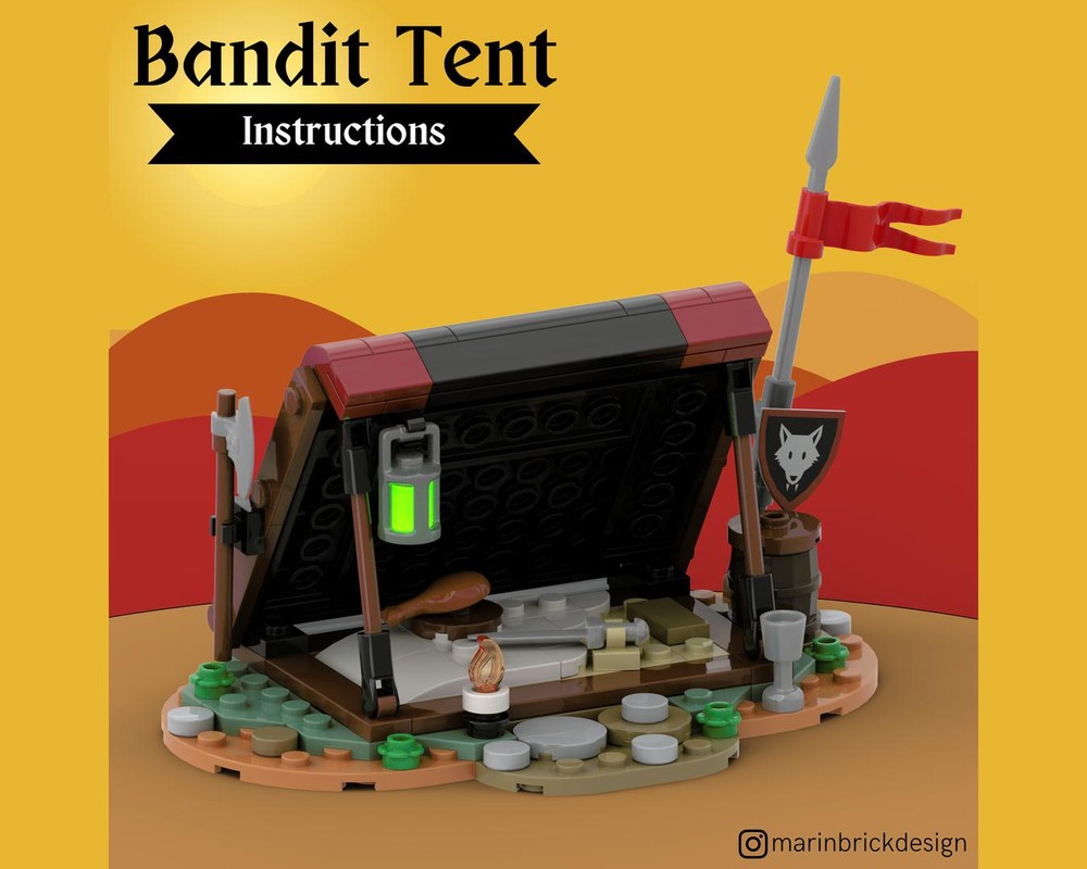 Lego Bandit Tent - Lego Castle Wolfpack