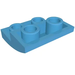 Brick Curved Inverted 2 x 2 x 2/3 / Dark Azure