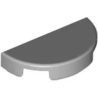 Tile Round 1 x 2 Half Circle / Light Bluish Gray