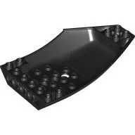 Brick Wedged, Curved Inverted 10 x 6 x 2 Cockpit / Black