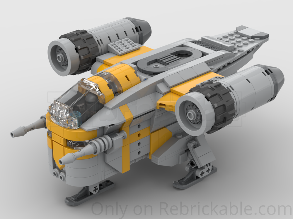 Lego MIDI-Scale Mando and Grogu Razor-Crest