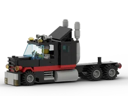 US Show Truck with big tanks and modern exhaust