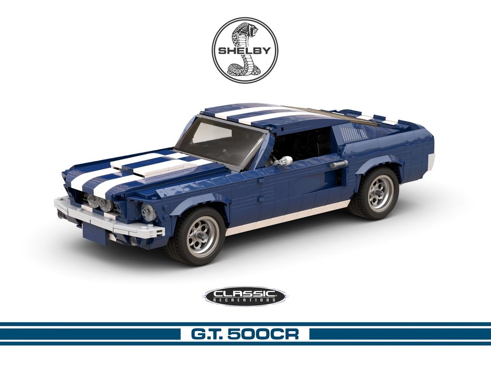 Lego Ford Mustang Shelby GT500CR Classic 1967 (Lowered)