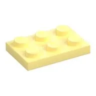 Plate 2 x 3 / Bright Light Yellow